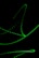 Curving lines and dotted paths in bright green on a black background create a dynamic and abstract pattern, suggesting movement and flow.