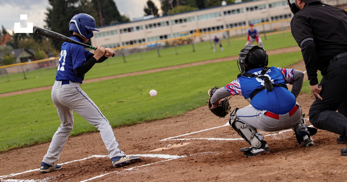 A batter, catcher and umpire during a baseball game photo – Free Human ...