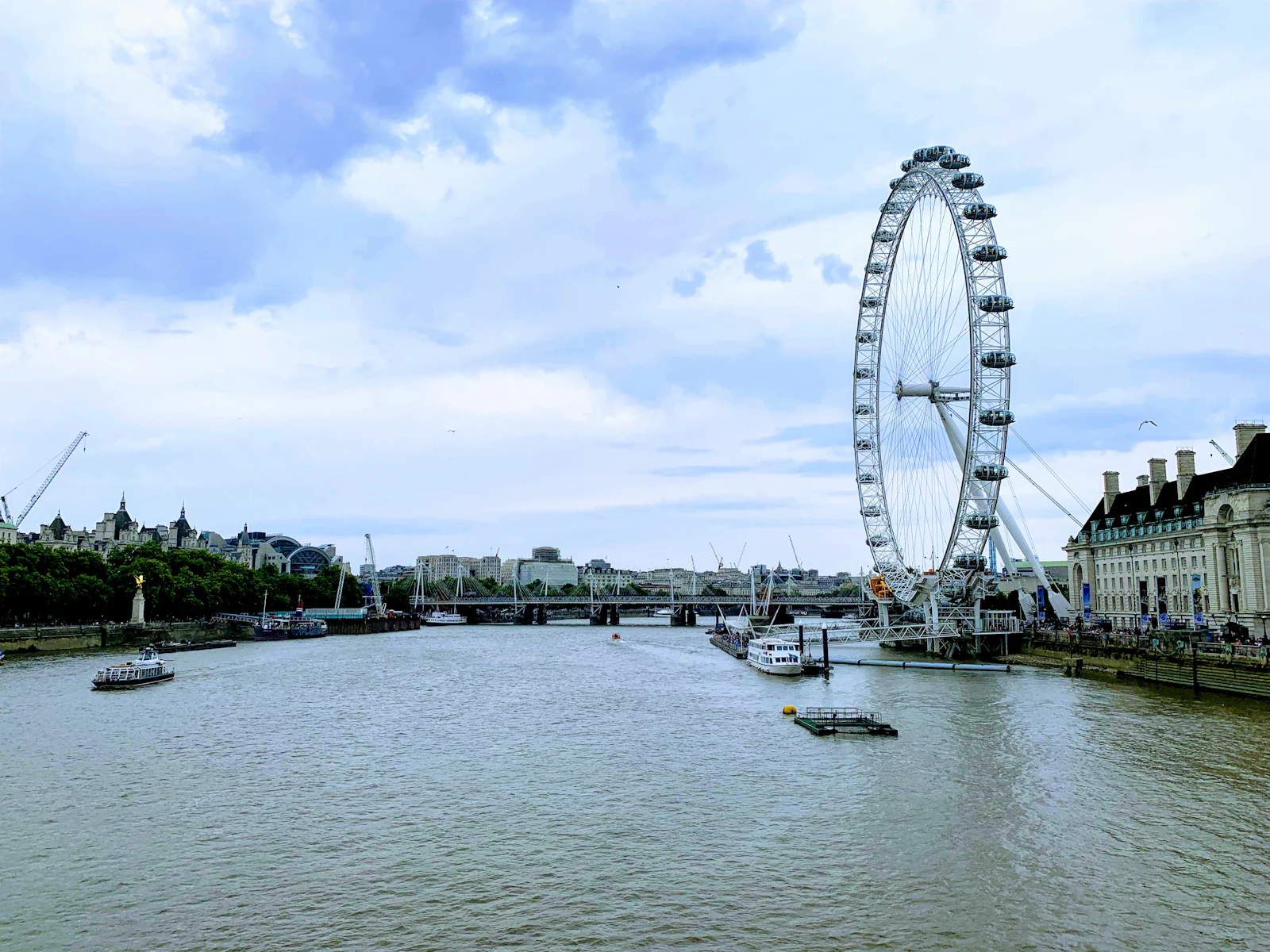 The London Eye beside the River Thames