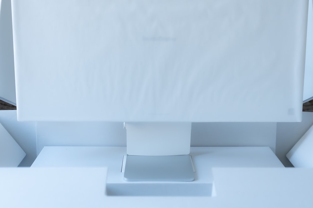 a white square object with a white background