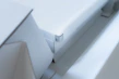 Close-up of sleek kitchen gadgets with modern design on a clean white background