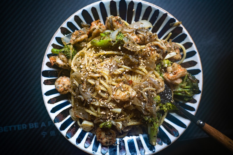 Shrimp pasta
