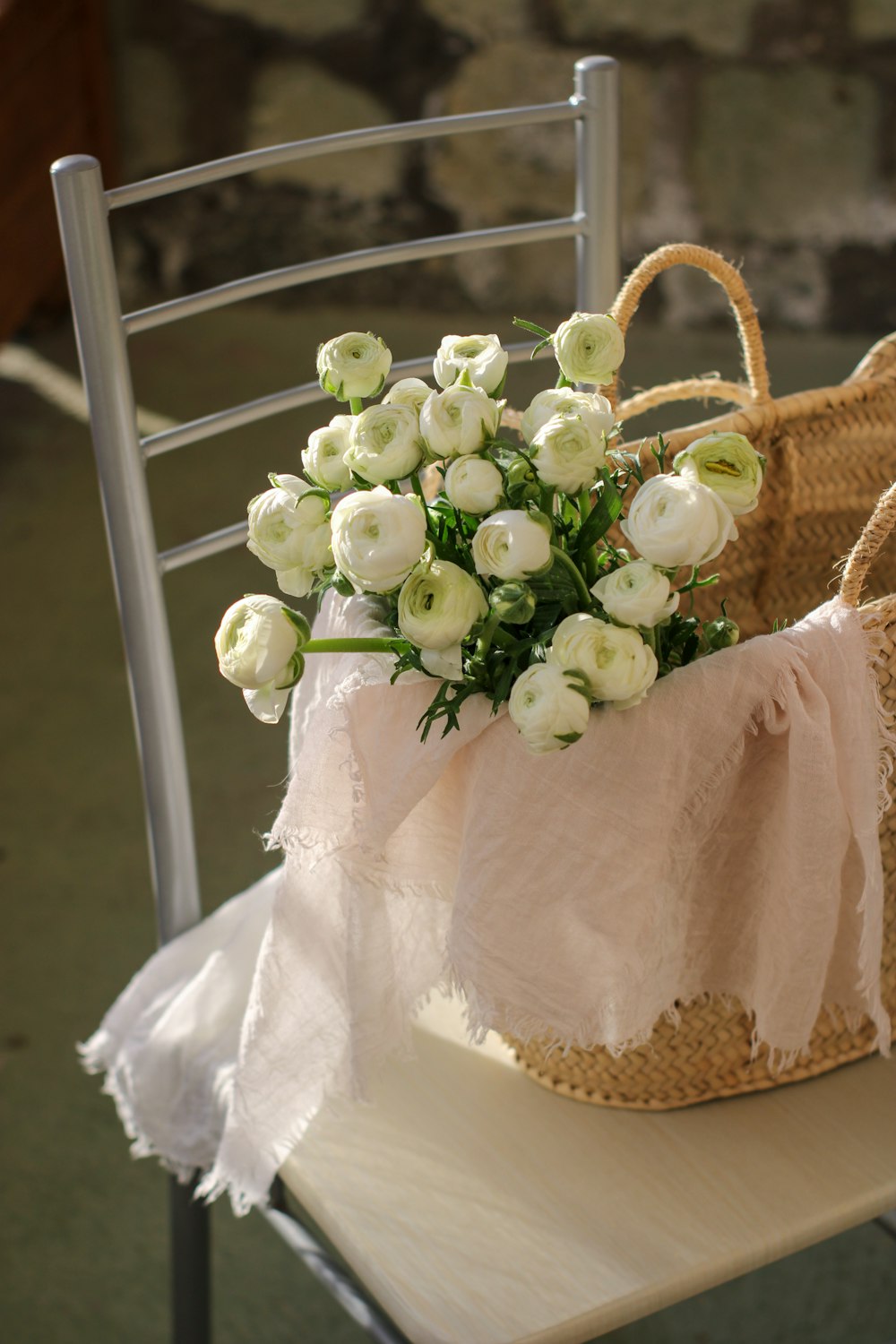 a vase of flowers sitting on a table