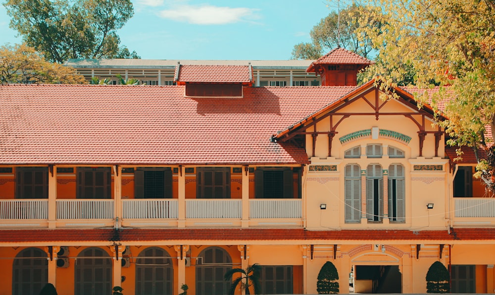 a building with a clock on the front of it