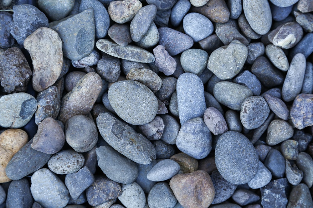 a close up of a bunch of rocks