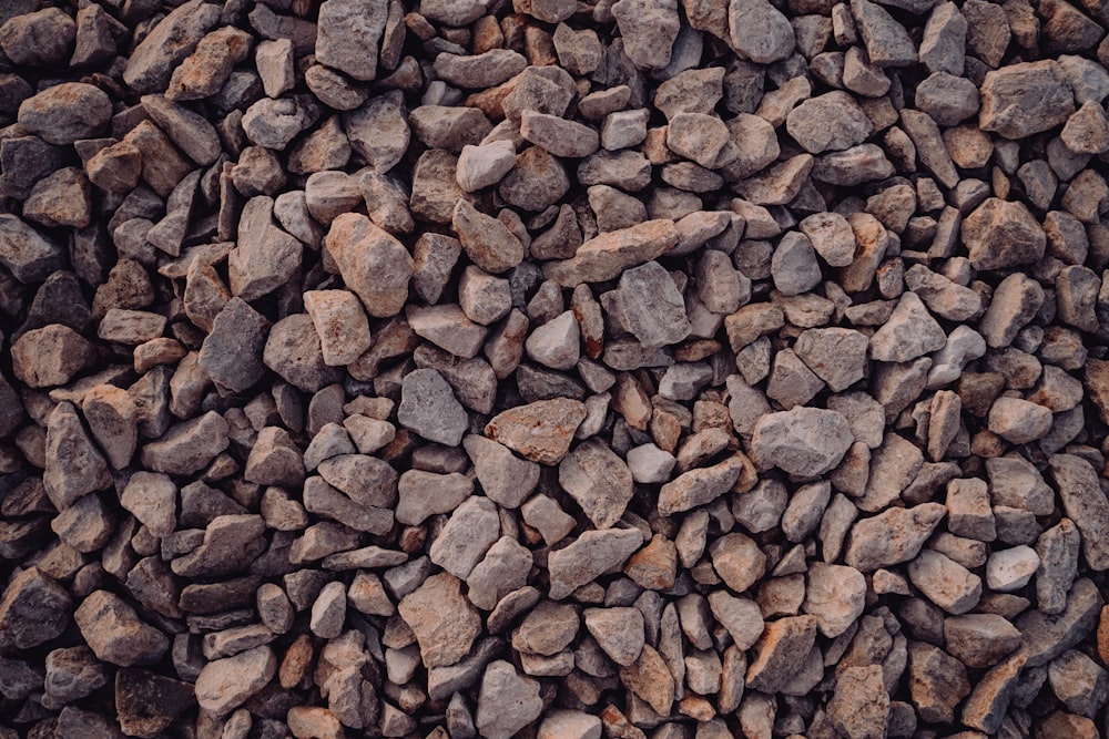 a pile of rocks sitting next to each other