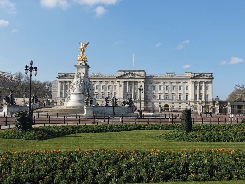 Buckingham Palace on a sunny day