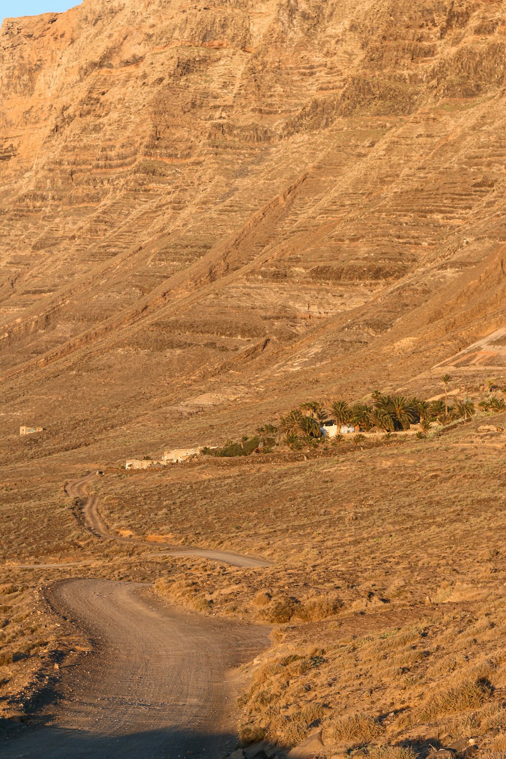 a road in the middle of a desert