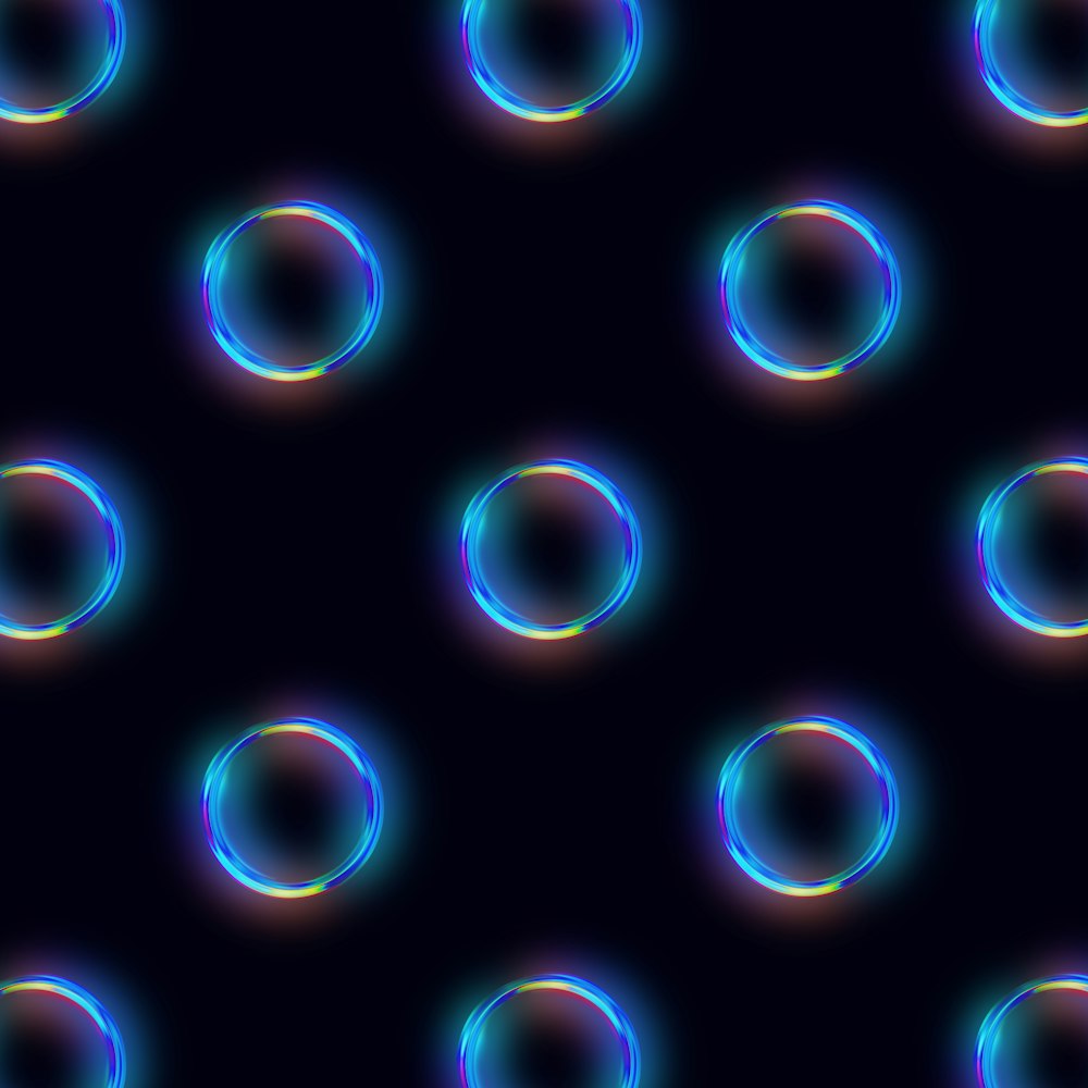 a black background with a lot of bubbles