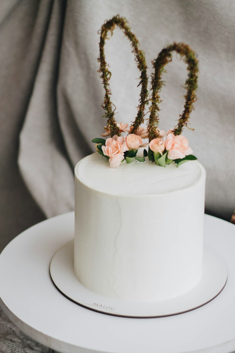 a close up of a cake on a plate