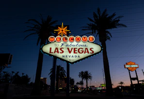 a neon sign that reads welcome to fabulous las vegas