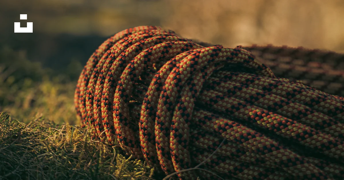 Plains Rope A close up of a rope laying on the ground photo – Free Lake district ...