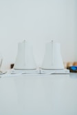 A close-up of a sleek electric kettle on a countertop.