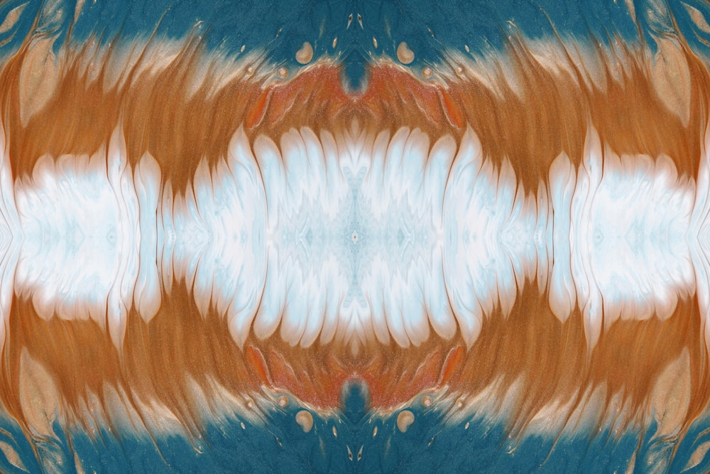 an abstract image of a blue and brown pattern