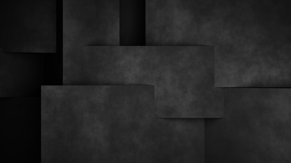a black and white photo of squares and rectangles