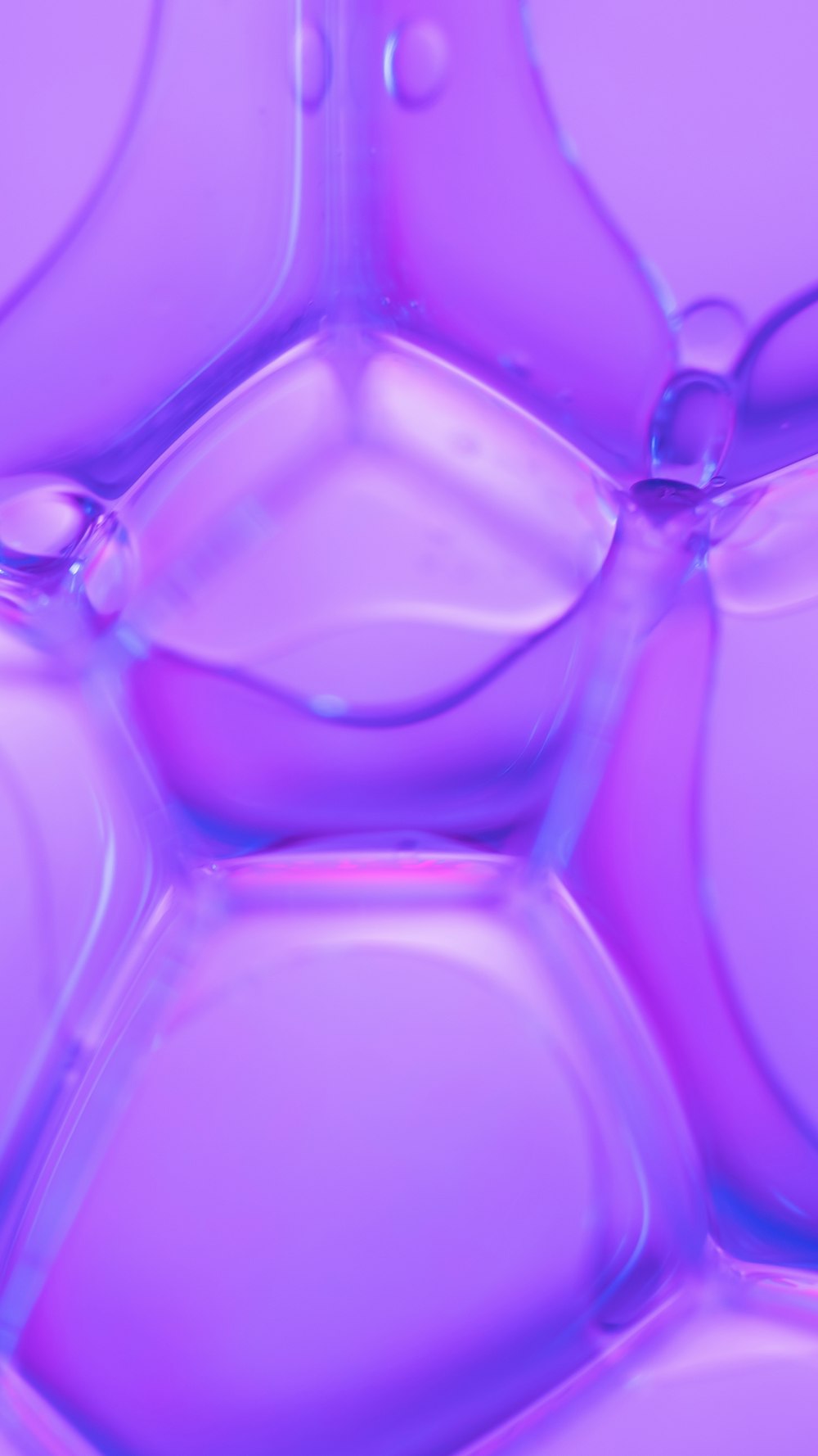 a close up view of a liquid filled with bubbles