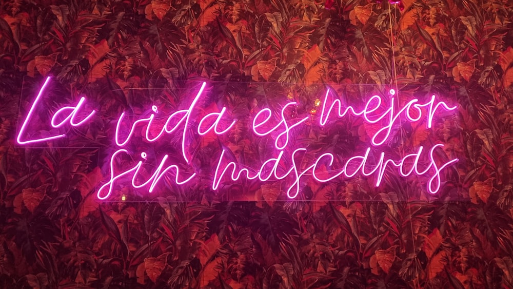 a neon sign that says la wilde des negros sin indescandos