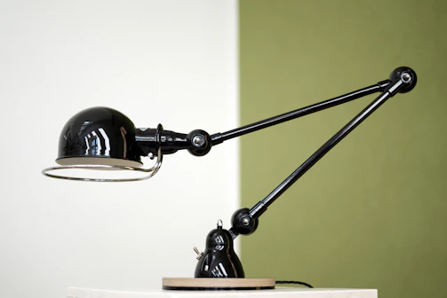 Modern smart desk lamp with adjustable brightness and color temperature.