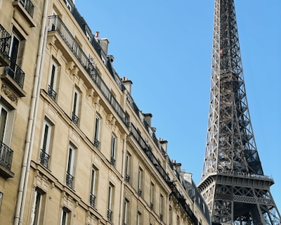 the eiffel tower towering over the city of paris