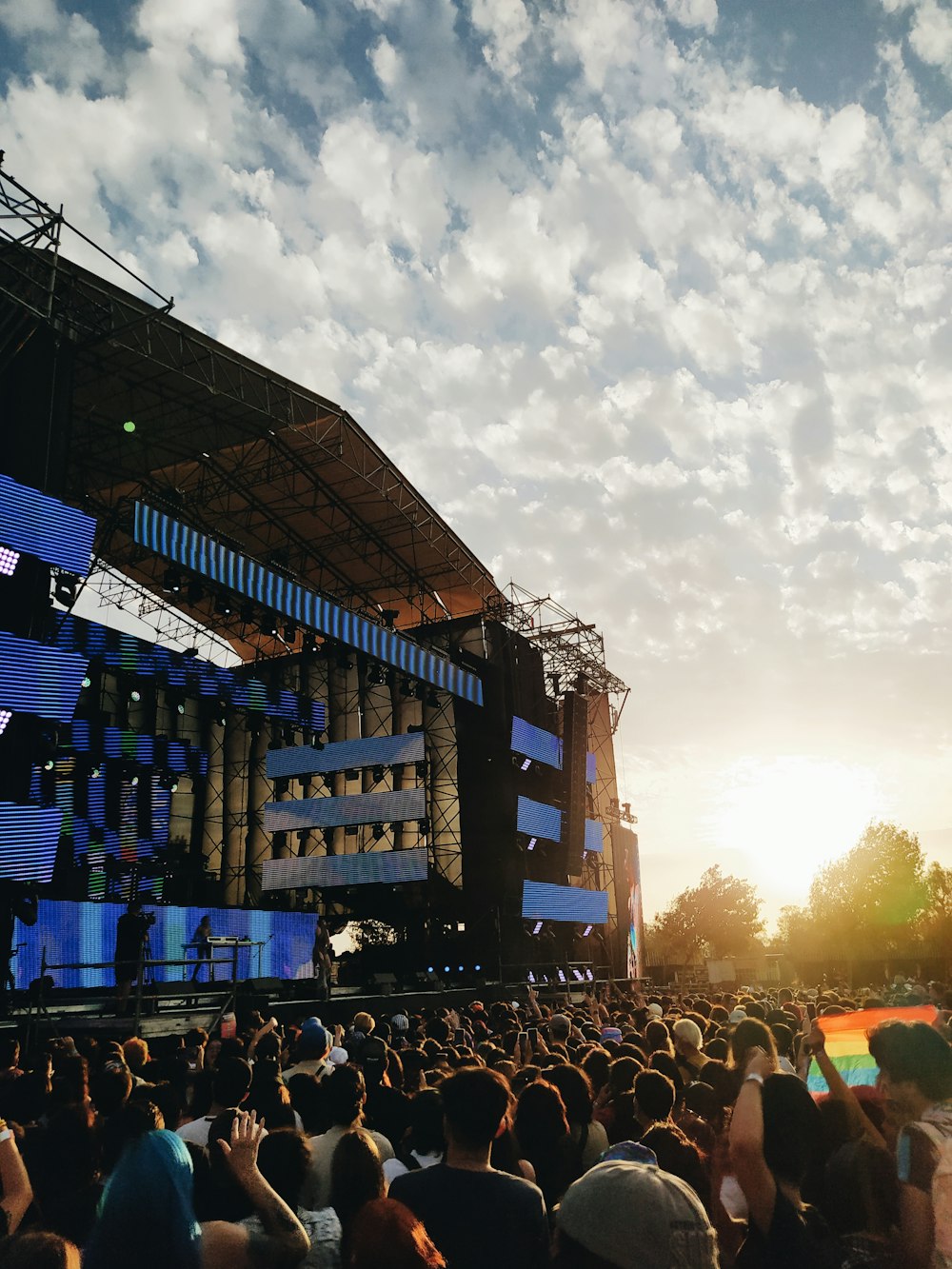 a large crowd of people at a concert