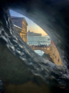 A stunning view of the Panama Canal at sunset.