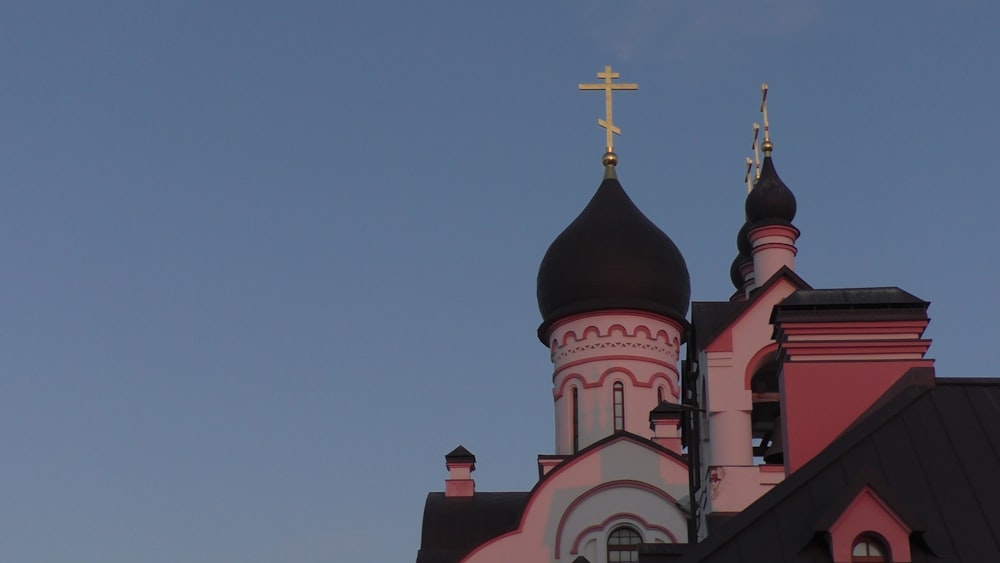 a church with a cross on top of it