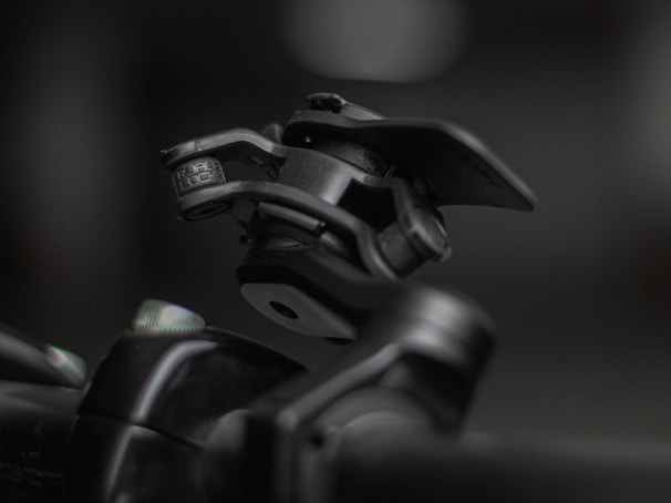 Close-up of a high-tech automated gate mechanism.