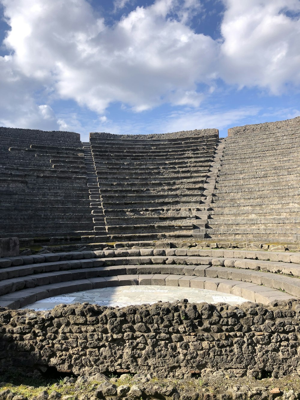 a large stone structure with steps leading up to it