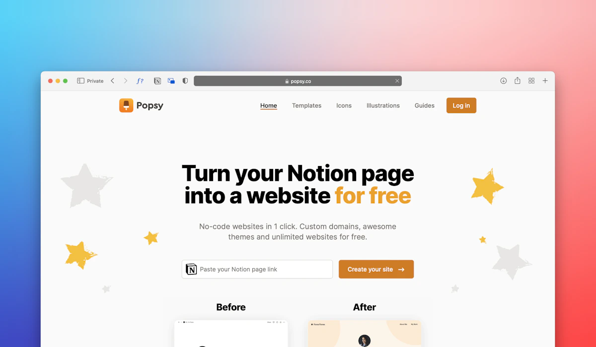 Celestia homepage preview