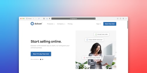 a computer screen with a woman looking at a laptop