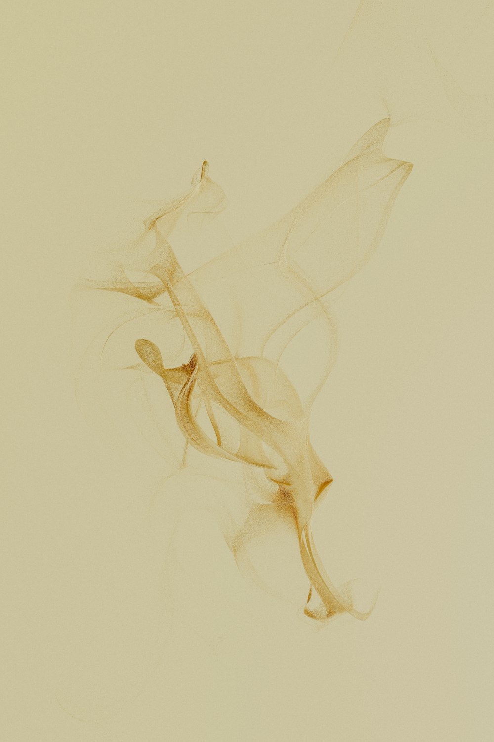 uma imagem de um objeto branco com fumaça saindo dele