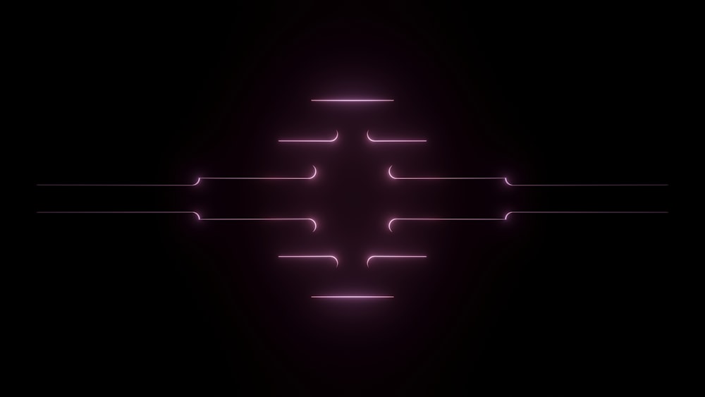 a dark background with a neon cross in the middle