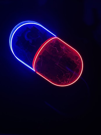 A close-up of a glowing digital capsule appearing to hover above a detailed world map.