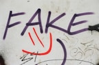 graffiti on a wall that says fake by Markus Spiske (@markusspiske)