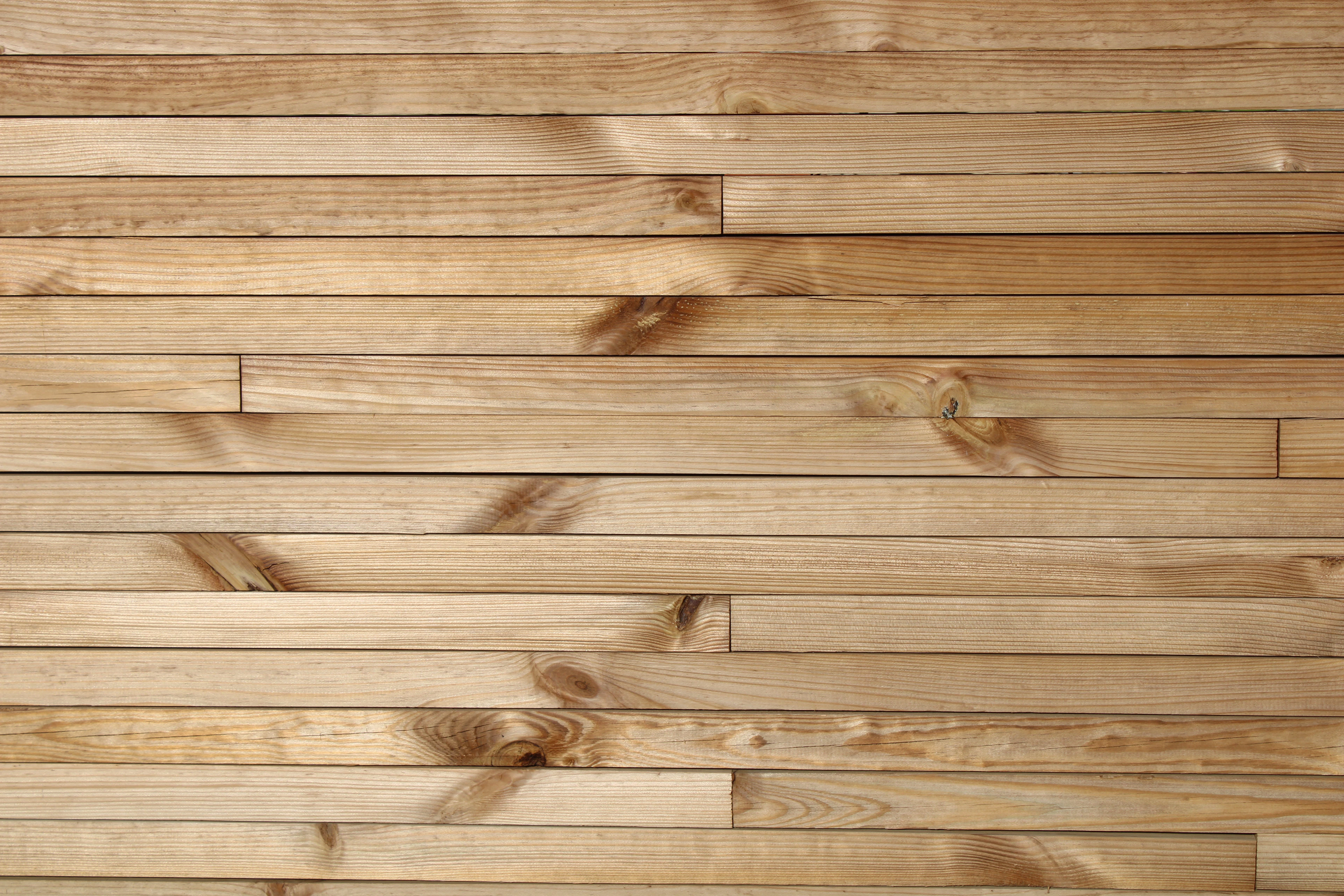 Timber cladding on a building