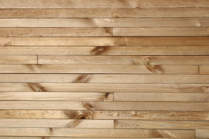 Detalhe aproximado de parede com textura de madeira