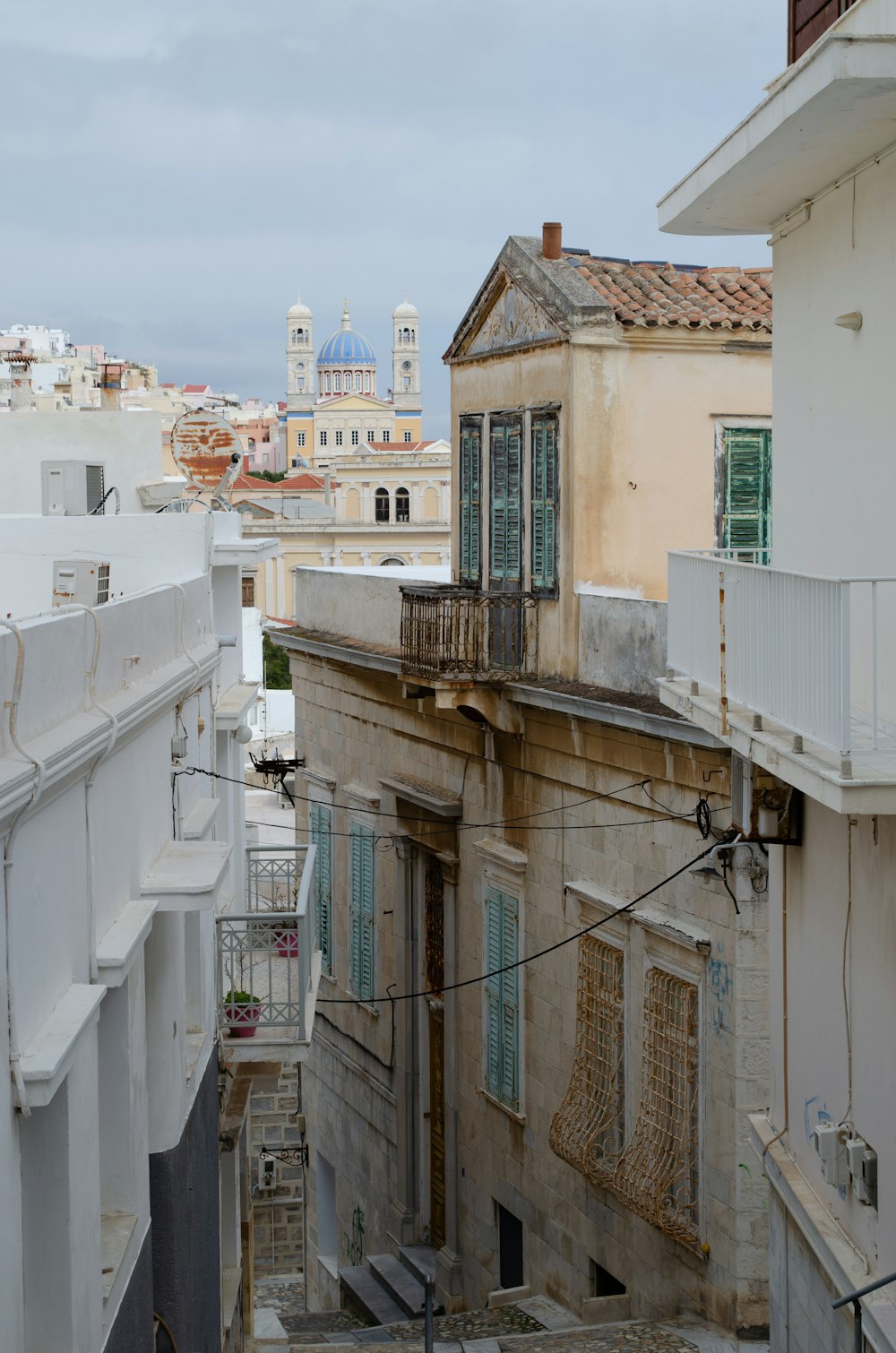 a view of a city from a rooftop