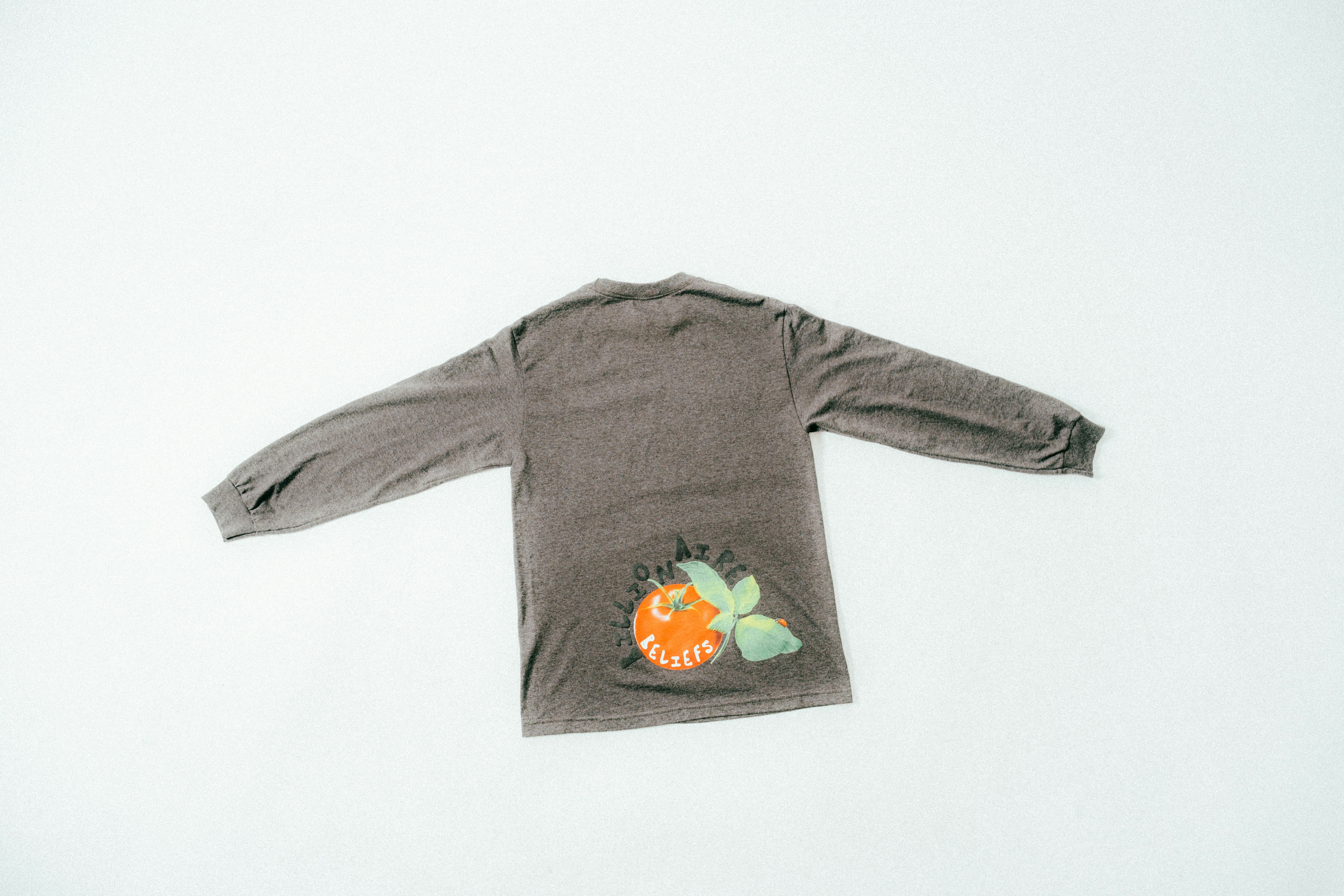 a gray shirt with a picture of a fish on it