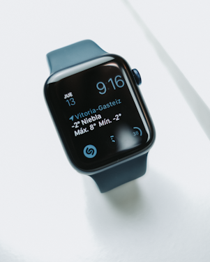 A sleek, minimalist weather dashboard showing current European weather conditions with elegant icons and clean design.