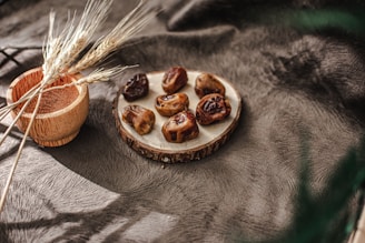 a plate of food sitting on top of a table