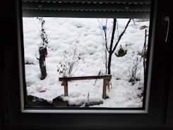 Déneigement manuel escalier balcon