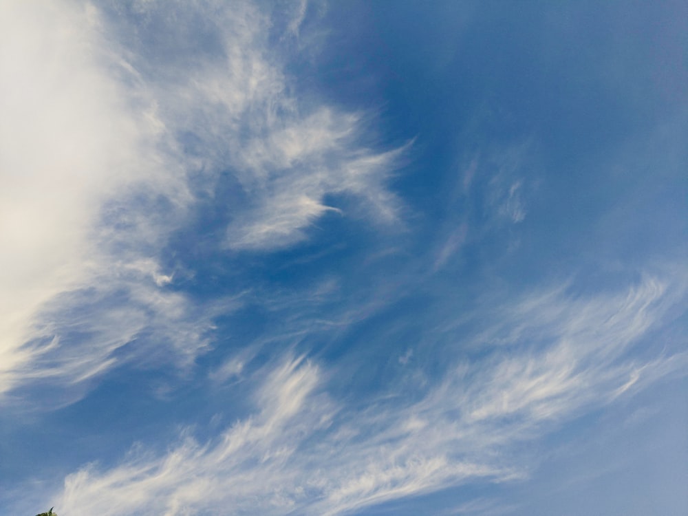 clouds in a blue sky