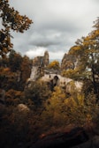 Ancient stone bridge crossing a sparkling Highland river, framed by autumn trees.