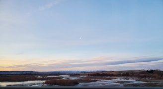 A serene prairie landscape under a moonlit sky symbolizing stability and calm.