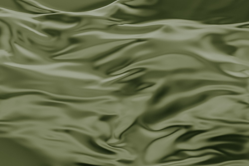 a close up view of a green cloth
