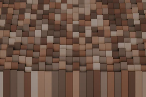 a wall made up of squares of different colors
