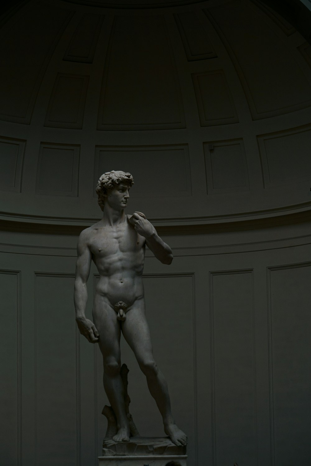 a statue of a man with no shirt on