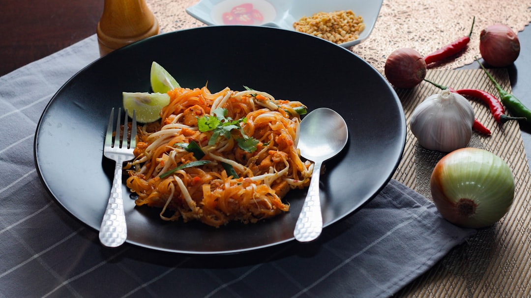 Thai prawn noodles