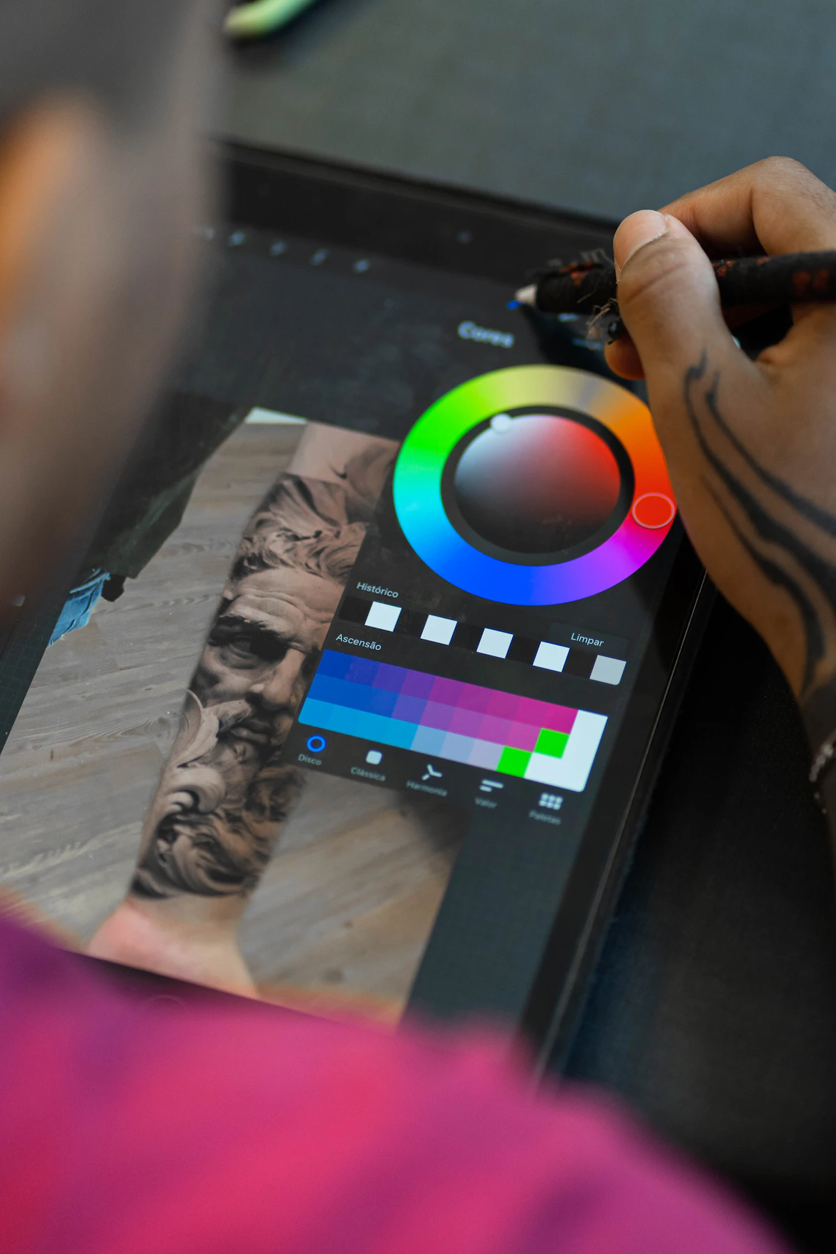 Paint a region or start with a specific object