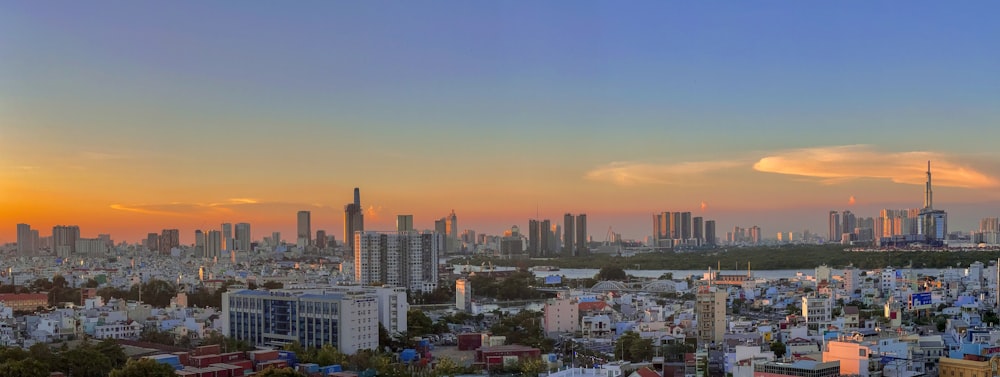 a view of a city from a high viewpoint